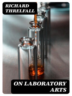 cover image of On Laboratory Arts